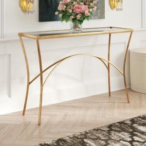 Mesa de consola de metal de hierro de mejor diseño con artesanía de primera calidad ideal para temas de decoración de entrada de pasillo - Product Image 1