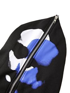 Ensemble sweat à capuche et short avec fermeture éclair complète d'automne Survêtements d'été Ensemble sweat-shirt à capuche et short avec logo personnalisé et impression bouffante pour hommes - Product Image 2