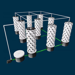 Hydroponic Tower Vertical Farming System Agriculture Greenhouse Growing Vegetable Lettuce Herb Planting