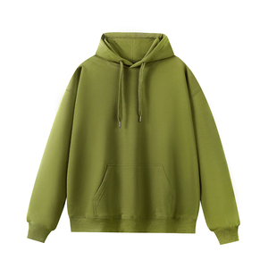 Sweat à capuche en polaire surdimensionné avec logo personnalisé Sweat à capuche unisexe en coton mélangé 100% coton avec poche kangourou - Product Image 5