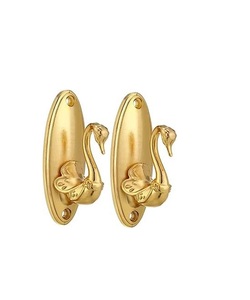 Vintage style solid brass <b>wall</b> hooks with golden finished look <b>for</b> classic interiors requiring and beautiful <b>wall</b> organization - Product Image 6