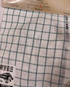 Hungría Lee tela de lino 58 pulgadas tejido almidón acabado Material de algodón para niños y niñas camisas de vestir - Product Image 2