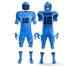 Uniformes de Fútbol Americano Personalizados al por Mayor, Baratos, Unisex para Adultos, Jersey de Manga Corta, Transpirable, de Secado Rápido, 100% - Product Image 1