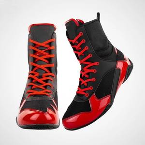 Fabricant sur mesure, entraînement professionnel des jeunes, créez vos propres chaussures de boxe et de lutte pour hommes, fermeture à boucle et crochet, légères - Product Image 1