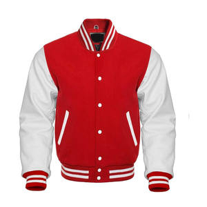 Negro 2024 béisbol Lettermen hombres Collage lana cuerpo cuero vaca OEM bordado Logo personalizado Varsity chaqueta - Product Image 3