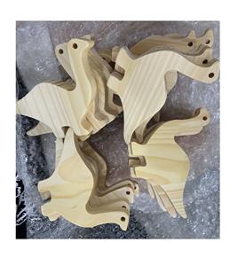 Éléphants empilables en bois du Vietnam, jouets en bois de pin naturel, mains sur, cadeau d'enfant pour le cadeau d'enfants - Product Image 1