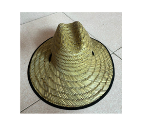 High Quality Vietnam Summer Hat, Natural Straw Beach Hat with Bright Fabric Trim Perfect for Export Worldwide - Product Image 3