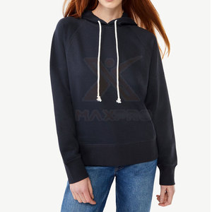 โรงงานผลิตเสื้อฮู้ดกันลมสำหรับขายออนไลน์ เสื้อฮู้ดผู้หญิงทำจากผ้าฝ้าย - Product Image 2