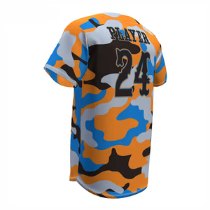 Camiseta de Béisbol de Manga Corta de Secado Rápido, 100% Poliéster, Personalizable con Nombre de Equipo, Venta al Por Mayor OEM/ODM - Product Image 3