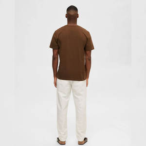 เสื้อยืดแขนสั้นผู้ชาย รุ่นใหม่ สำหรับฤดูร้อน ดีไซน์ยอดเยี่ยม ผ้าฝ้าย 100% คอกลม คุณภาพสูง พิมพ์ลายดิจิทัล ลายเรียบ ผ้าถัก - Product Image 6