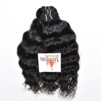 Mèches de cheveux humains indiens Remy vierges pour tressage, vente en gros, 100% naturelles, couleur noire, ondulation profonde, cuticules alignées, 10-32 pouces