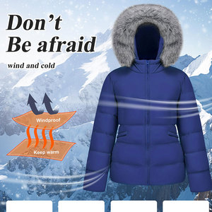 Abrigos de invierno de color personalizado para mujer, chaqueta acolchada, chaquetas de burbujas de manga larga para mujer, chaquetas transpirables de nailon y poliéster impermeables - Product Image 4