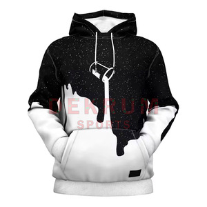 Nueva Llegada, Sudaderas con Cierre y Capucha para Hombre, Transpirables, 100% Algodón, Estampado Digital Sólido, Invierno, ODM Personalizado - Product Image 2