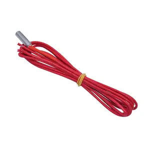 3D Printer Parts Cartridge Heater 12V 24V 40W 30W 6x20 Reprap Cable 100cm For J head Hotend V6 MK8 PT100 Heat Block