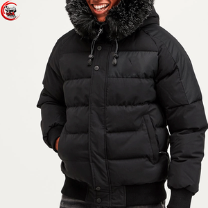 Manteau d'hiver personnalisé, chaud et coupe-vent, pour hommes, grande taille, doudoune bomber, manteau oversize, vestes en nylon et polyester - Product Image 1