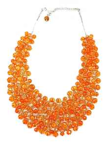 Collar de cuentas Bohemias de alta calidad para mujer, hecho a medida con cuentas de cristal rosa, blanco y azul, colores surtidos, moda - Product Image 3