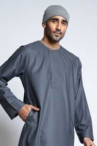 Moda lista para usar Thobes para hombres venta al por mayor estilo pakistaní saudí Jubba Thawb Vestido largo de oración para hombres adultos musulmanes - Product Image 4