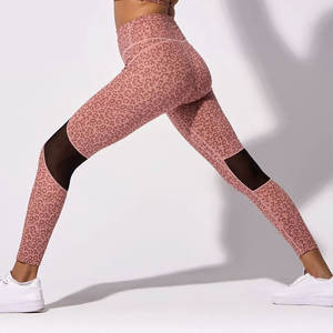 กางเกงโยคะเอวสูงสำหรับผู้หญิงกางเกงเลกกิ้งผ้ายืดสีพื้นแผ่นพลอยเทียมสำหรับวิ่งออกกำลังกายในโรงยิม - Product Image 3