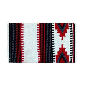 Tapis de selle équestre matériel indien fournisseur en gros Western cheval mince laine pailletée polycoton couleur personnalisée Logo Pad - Product Image 1