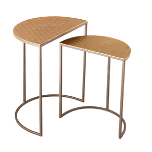 โต๊ะข้างเตียงด้านข้างโต๊ะกาแฟทำจากไม้หรูหราเฟอร์นิเจอร์โลหะทำจากคอนกรีตน้ำหนักเบา - Product Image 6