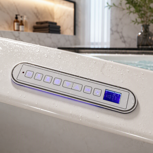 Bain à remous SPA <span class=keywords><strong>portable</strong></span> autoportant pour intérieur, jacuzzi pour adultes avec fonction de massage pour appartement et salle de bain - Product Image 2