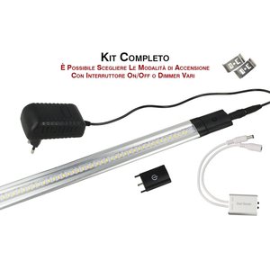 12V DC 5A interruttore a pulsante a LED per strisce LED sotto armadio, mobile da cucina, illuminazione per il bagno/profilo in alluminio - Product Image 3