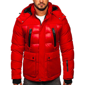 Veste d'hiver de haute qualité pour hommes col montant capuche détachable à prix raisonnable conception de motif de lettre de rue haute en ligne - Product Image 1