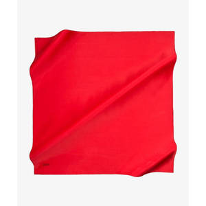 Fashion <b>Red</b> <b>Silk</b> Plain Square Scarf - Product Image 1