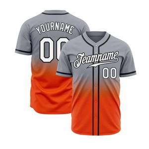 Sublimación Venta caliente Ropa deportiva Camisa de béisbol personalizada en blanco, Venta al por mayor Camiseta de sublimación de béisbol de fútbol de calidad superior - Product Image 1