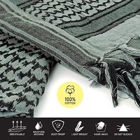 Pañuelo Triangular Unisex de Algodón con Diseño de Espiga, Camuflaje y Patrón Sólido, Cálido para Invierno, Uso Diario al Aire Libre, Estilo Shemagh de Oriente Medio