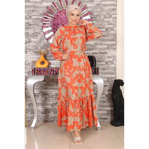 Robe décontractée à motifs avec détail ceinture - Product Image 6