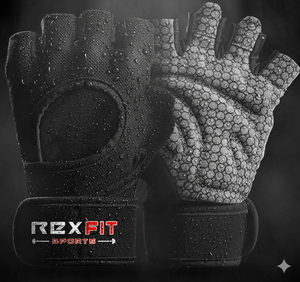 Guantes de Gimnasio REXFIT SPORTS para Levantamiento de Pesas, con Soporte para Muñeca, para Entrenamiento, Ejercicio y Fitness - Product Image 1
