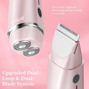 Afeitadora Eléctrica 2 en 1 Impermeable IPX7 para Mujer, Recortadora de Vello Facial y Corporal Reemplazable, Depiladora Eléctrica para Mujer - Product Image 4