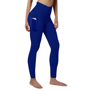Pantalones de Yoga de alta calidad con logotipo personalizado, mallas de mujer, mallas de gimnasio, ropa deportiva, mallas de Yoga de cintura elástica de compresión para mujer - Product Image 6