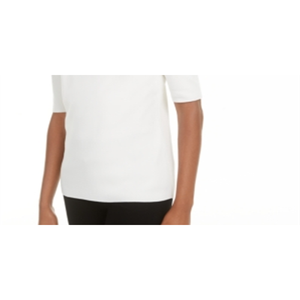 Cardigan Bianco da Donna Alfani, Traspirante, Collo Alto, da Indossare al Lavoro, Maglione Sottile Stile Coreano, Taglia XS - Product Image 4