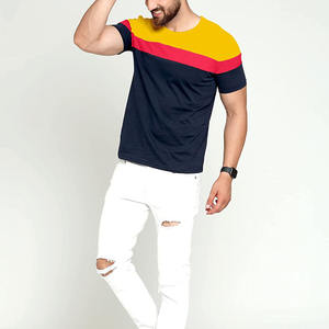 Nueva Camiseta Deportiva Formal de Algodón y Poliéster con Logotipo Personalizado Estampado, Camiseta de Manga Corta Extra Grande para Hombre, Hecha en Pakistán - Product Image 6