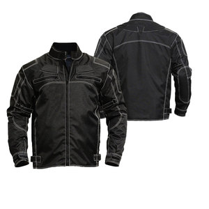 Chaqueta larga para montar en motocicleta para hombres y mujeres Racing con protectores y forro a prueba de viento Textile Touring Jacket - Product Image 4