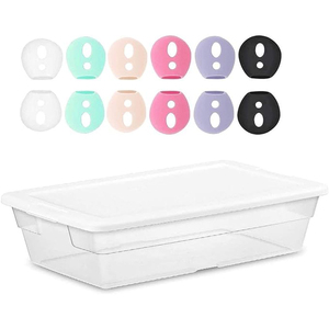 <span class=keywords><strong>Embouts</strong></span> pour écouteurs <span class=keywords><strong>AirPods</strong></span> 4, 6 paires, en silicone souple, ajustement fin, pour étui de chargement, antidérapants, anti-rayures, accessoires pour écouteurs - Product Image 4
