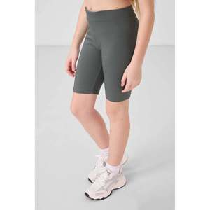 Leggings courts en coton et élasthanne Tommylife Basic Standard Fit pour filles, collants kaki confortables pour un usage quotidien, modèle 75188 - Product Image 3