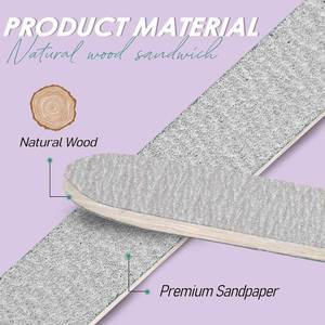 Ensemble de limes à ongles en acier inoxydable Soft Touch Grits variés pour une utilisation polyvalente Grip parfait avec bord tranchant - Product Image 5