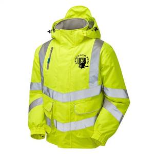 Chaqueta de seguridad reflectante de alta visibilidad para hombre, cazadora con capucha con cremallera, básica, de seguridad, reflectante, impermeable - Product Image 5