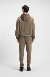 Venta al por mayor de los hombres de color sólido 2 uds Sudadera con capucha Jogger chándal conjunto suave polar pulóver cordón pantalones logotipo personalizado ropa de calle traje - Product Image 4