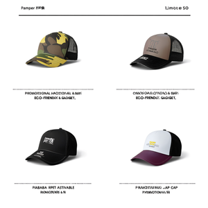 Cappelli e Berretti Promozionali Sostenibili in RPET Pamper, Gadget Ecologico - Product Image 3