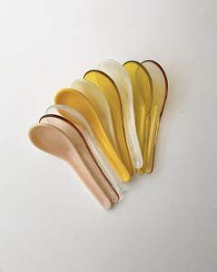 ชุดเครื่องใช้บนโต๊ะอาหารทำจากเรซินด้ามไม้เรซินเครื่องใช้บนโต๊ะอาหารช้อนตักสลัด - Product Image 3