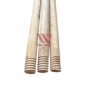 Escoba de madera 2 en 1 hecha en Vietnam, mango de madera recubierto de PVC, eucalipto, madera Natural, ergonómico, ecológico, impermeable, portátil - Product Image 2