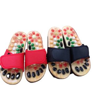 Doğal çakıl taş ayak masajı terlik refleksoloji bakım kan aktive ayak akupunktur noktası masaj ayakkabıları erkekler kadınlar için - Product Image 1