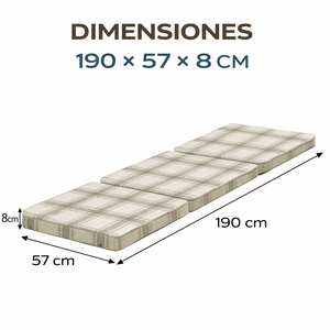 Lettino Prendisole da Giardino 190x57 cm Resistente con Copertura Rimovibile con Cerniera, Cinghie, Imbottitura in Schiuma, Telaio in Legno Massello, Design Moderno - Product Image 5