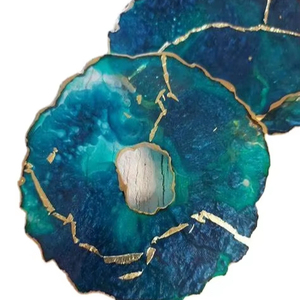 Posavasos de resina, gran oferta, diseño único y posavasos de resina epoxi para café, té, bebida, Forma cuadrada y producto de gran oferta - Product Image 2