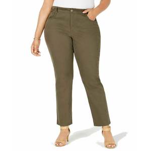 Jeans slim fit da donna Style & Co Plus Size con controllo pancia, colore oliva, taglia 24W - Product Image 1