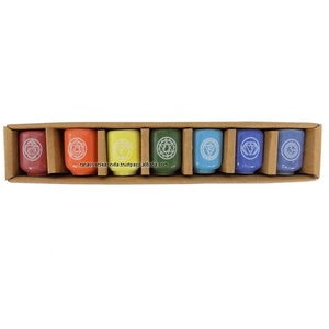 Hot <b>Sale</b> Seven Chakra Ceramic Candle Holder Gift <b>Box</b> <b>for</b> Christmas Spiritual Energy <b>for</b> Spells Vigil and Wiccan Handmade Durable - Product Image 2